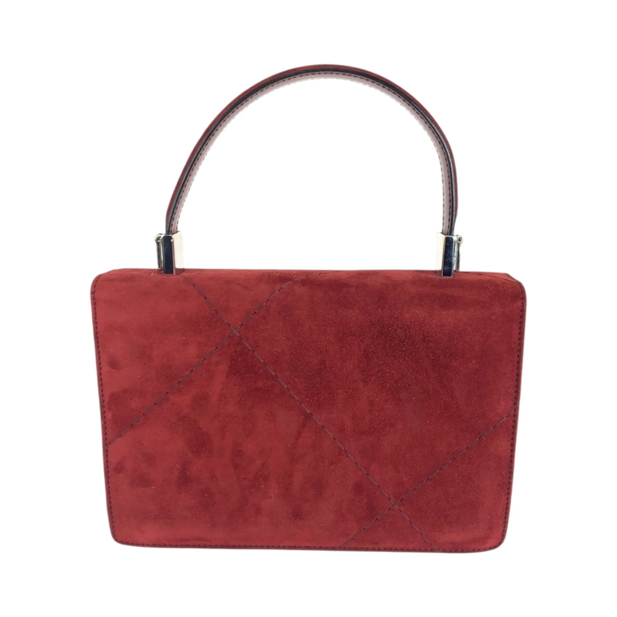 Salvatore Ferragamo Suede Handbag Shoulder Bag (Pre-Owned)