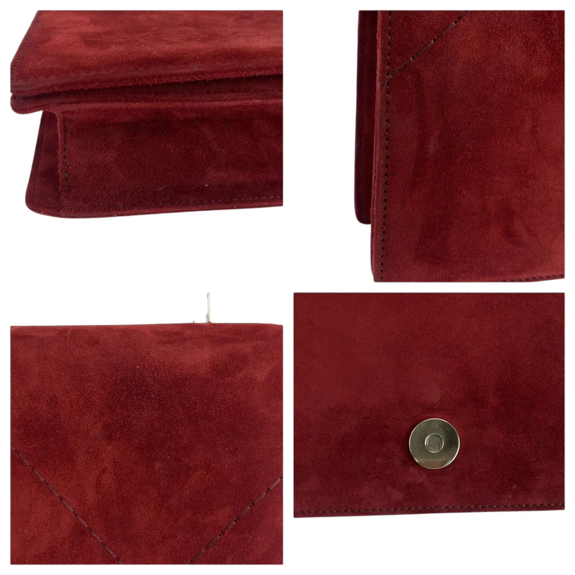 Salvatore Ferragamo Suede Handbag Shoulder Bag (Pre-Owned)