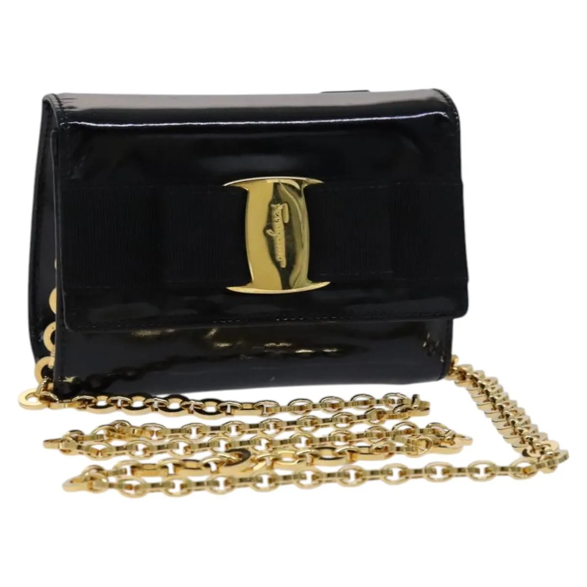 Salvatore Ferragamo Vara Leather Shoulder Bag (Pre-Owned)