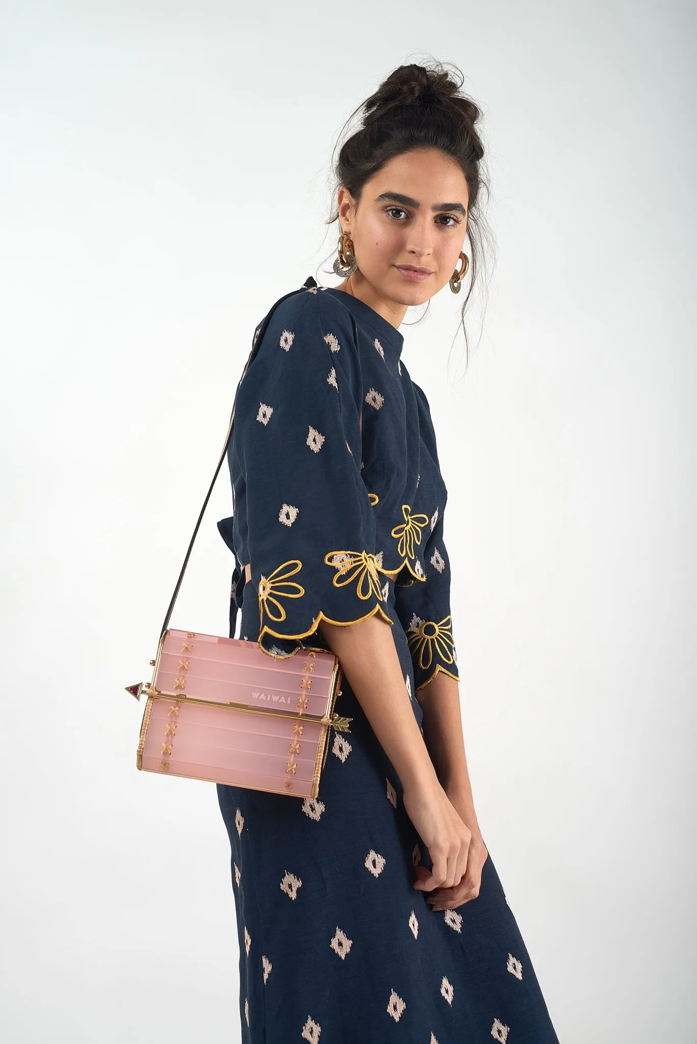 Seringueira  Gold Bag Pink