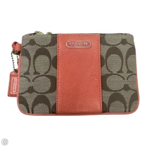 Signature Wristlet Designer By Coach, Size: Small