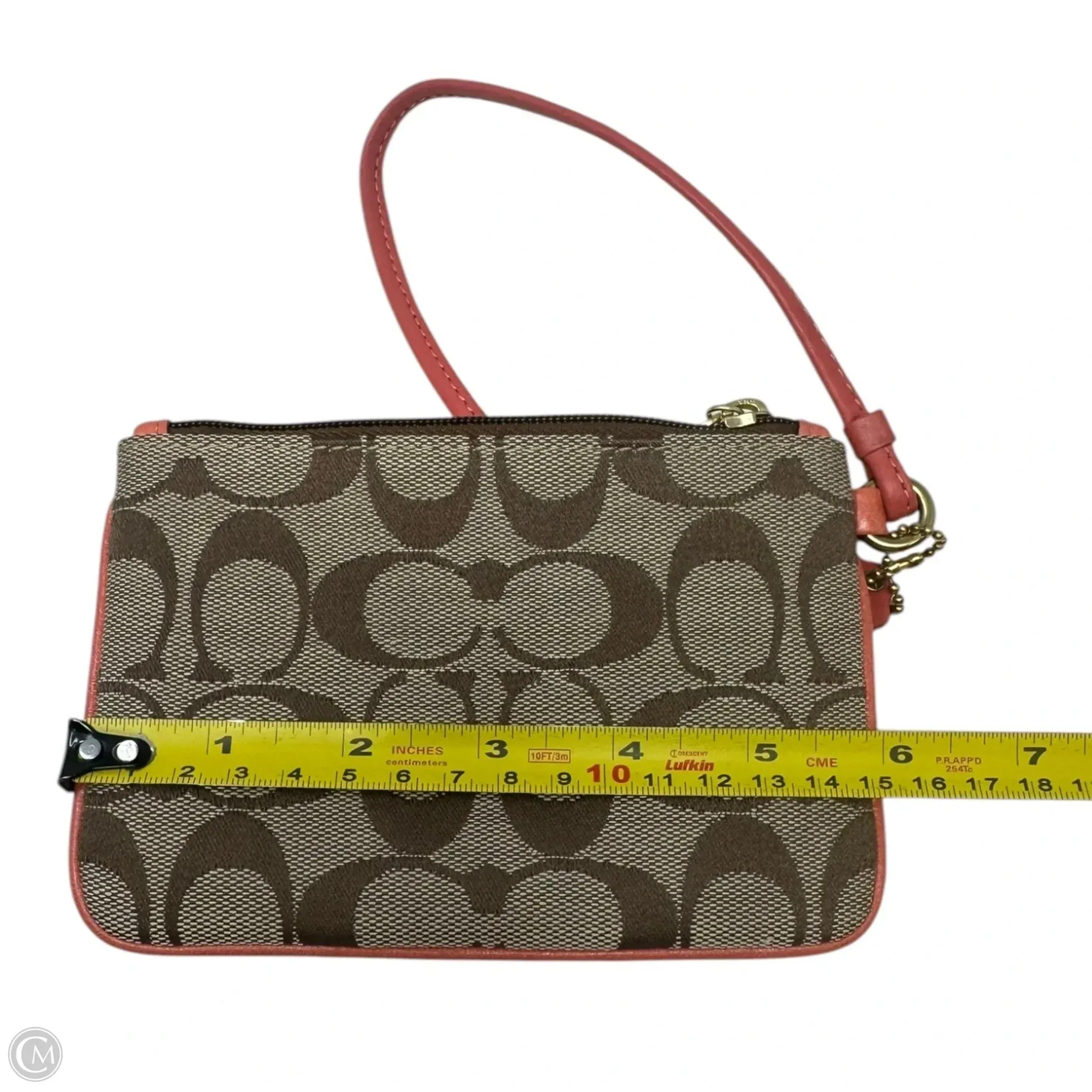 Signature Wristlet Designer By Coach, Size: Small
