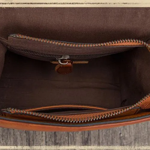 Small Green Vintage Womens Leather Satchel Shoulder Bag Brown Leather Women's Satchel Purse