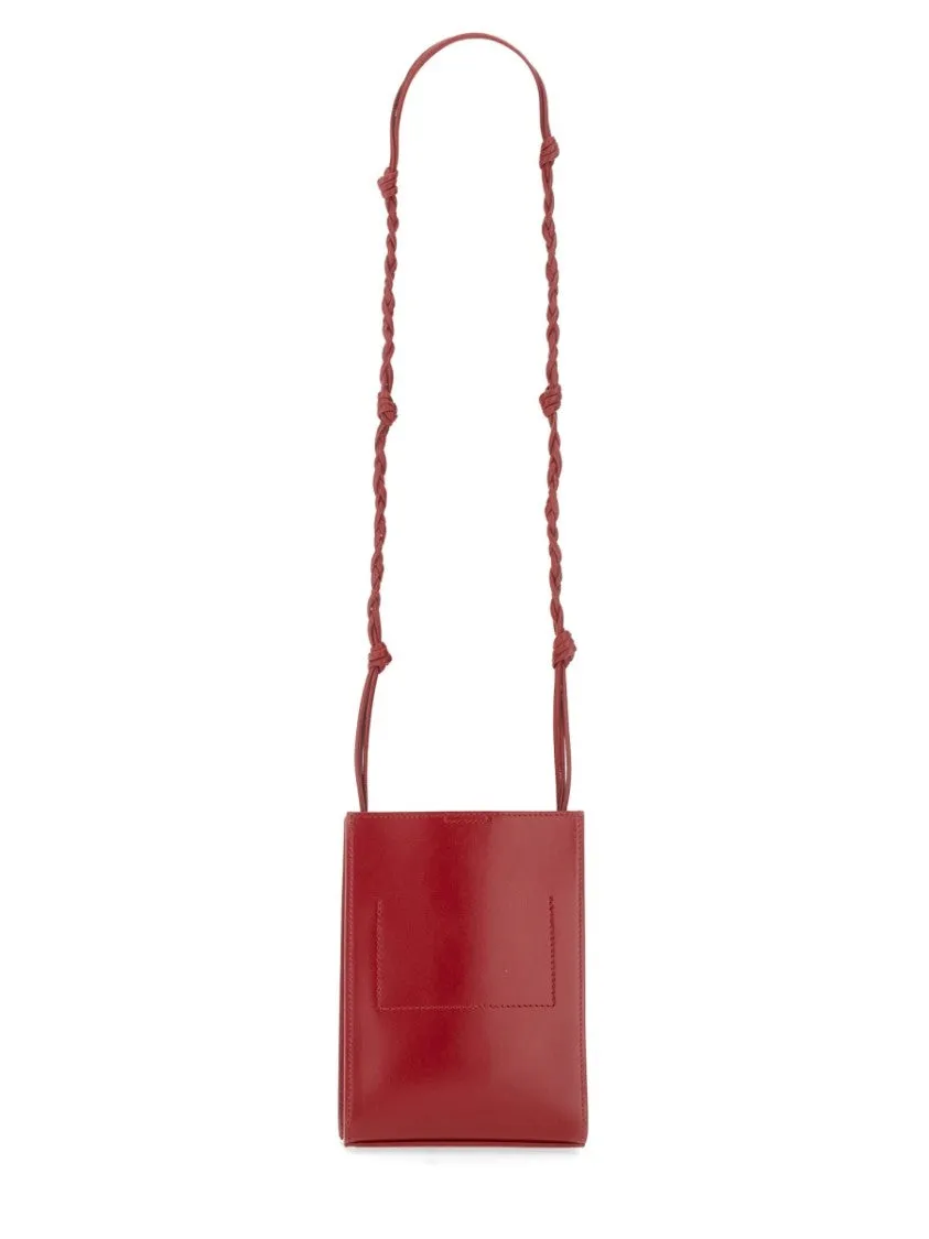 Small Red Leather Tangle Bag