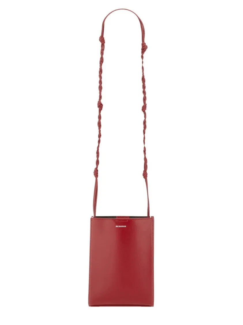 Small Red Leather Tangle Bag