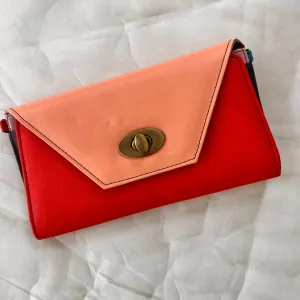 Soruka - Secret Clutch, Peach & Red