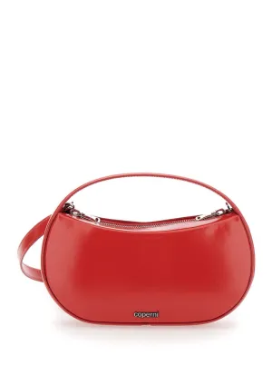 Sound Swipe Small' Red Handbag With Logo Detail In Leather