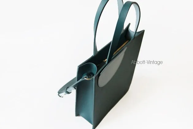 Stylish Leather Purple Blue Womens Tote Handbag Purse Shoulder Bag for Women