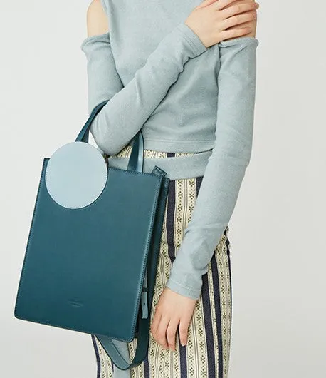 Stylish Leather Purple Blue Womens Tote Handbag Purse Shoulder Bag for Women