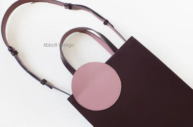 Stylish Leather Purple Blue Womens Tote Handbag Purse Shoulder Bag for Women