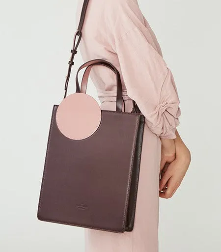 Stylish Leather Purple Blue Womens Tote Handbag Purse Shoulder Bag for Women