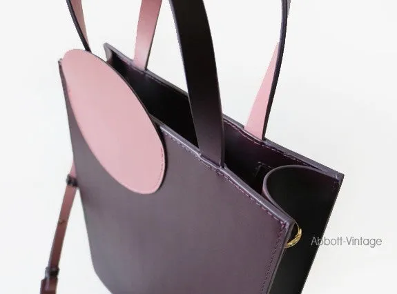 Stylish Leather Purple Blue Womens Tote Handbag Purse Shoulder Bag for Women