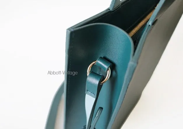 Stylish Leather Purple Blue Womens Tote Handbag Purse Shoulder Bag for Women
