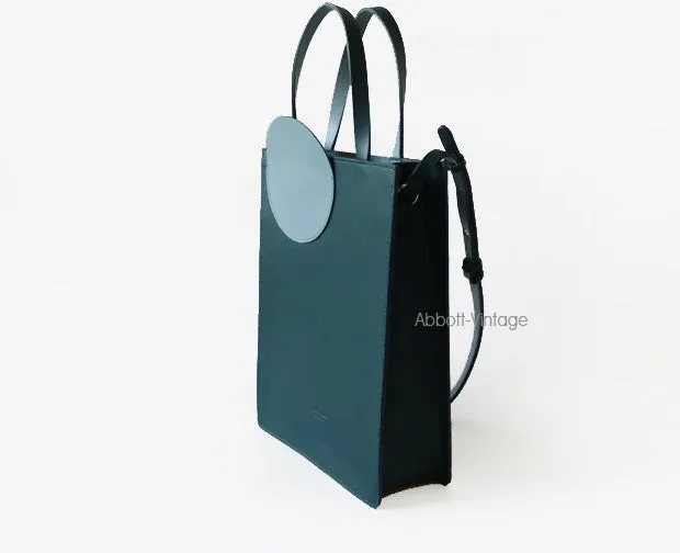 Stylish Leather Purple Blue Womens Tote Handbag Purse Shoulder Bag for Women