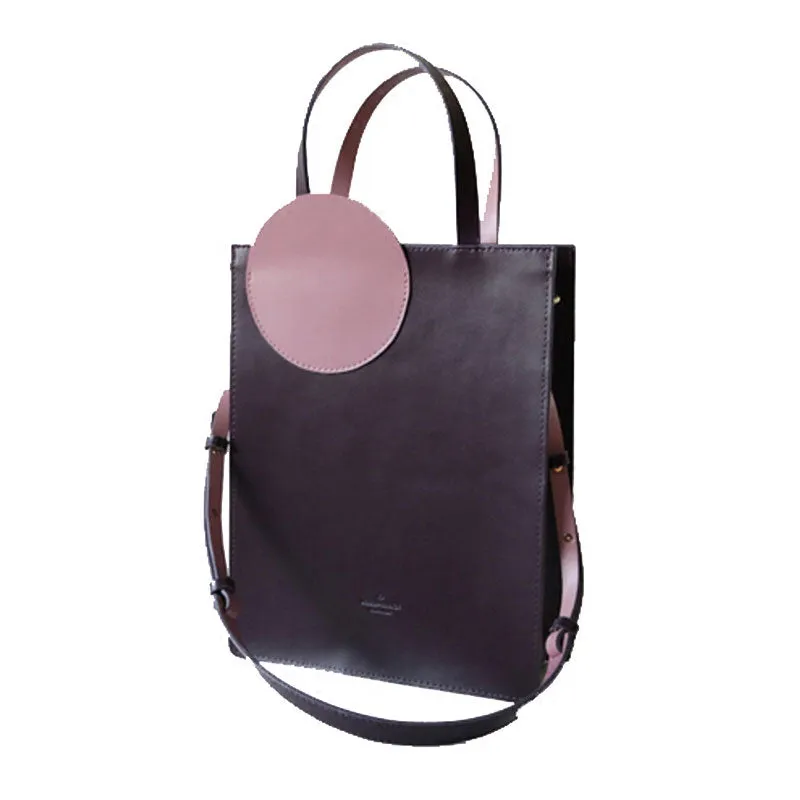 Stylish Leather Purple Blue Womens Tote Handbag Purse Shoulder Bag for Women