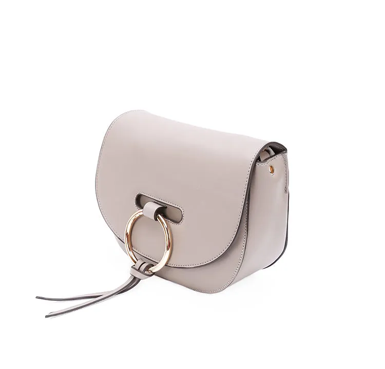 Stylish Saddle LEATHER WOMENs SHOULDER BAGs Purse FOR WOMEN