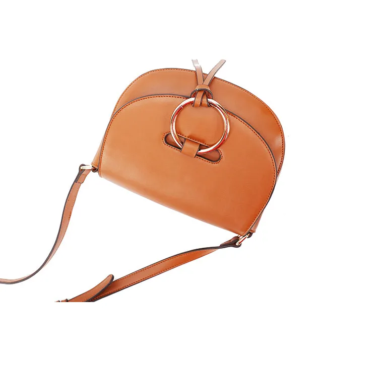 Stylish Saddle LEATHER WOMENs SHOULDER BAGs Purse FOR WOMEN