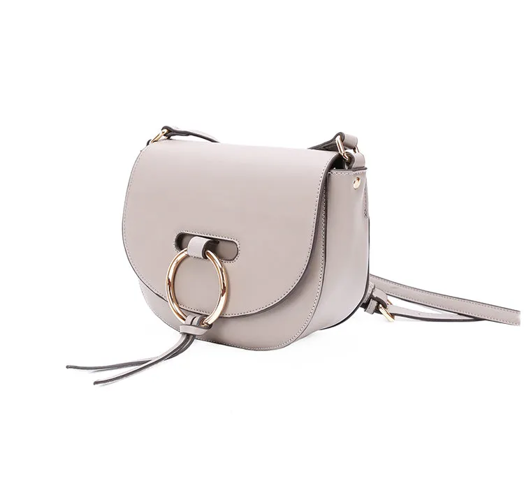 Stylish Saddle LEATHER WOMENs SHOULDER BAGs Purse FOR WOMEN