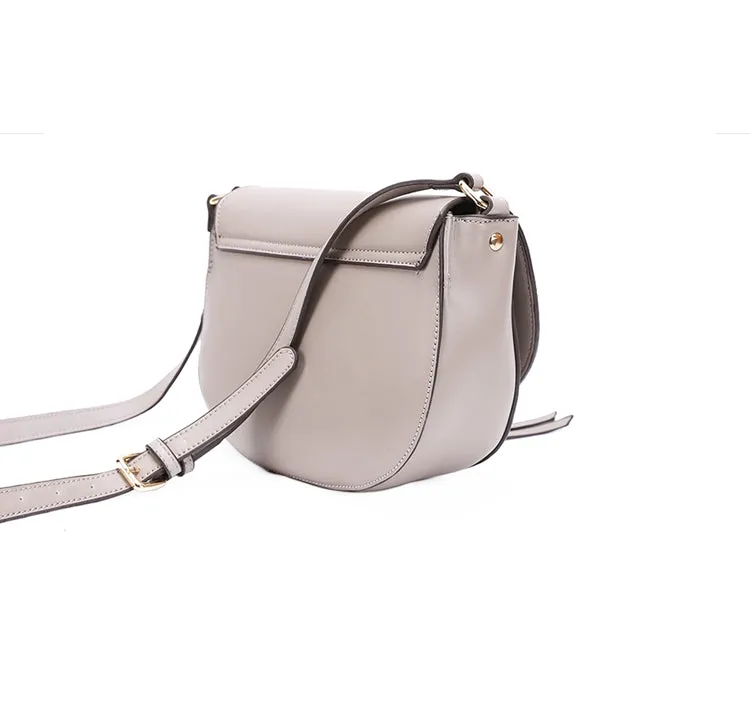 Stylish Saddle LEATHER WOMENs SHOULDER BAGs Purse FOR WOMEN