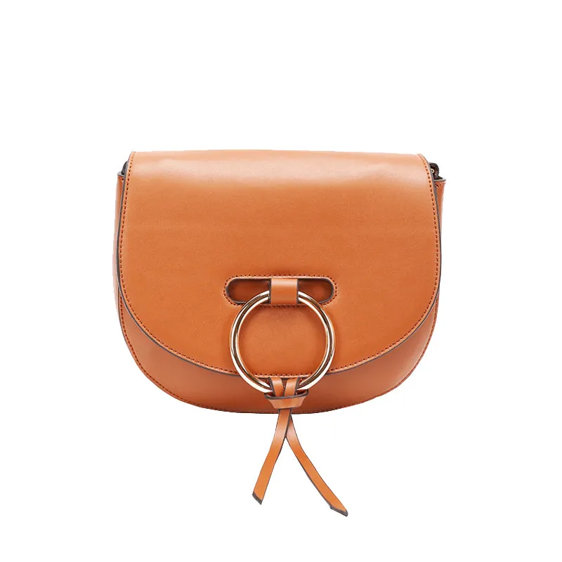 Stylish Saddle LEATHER WOMENs SHOULDER BAGs Purse FOR WOMEN