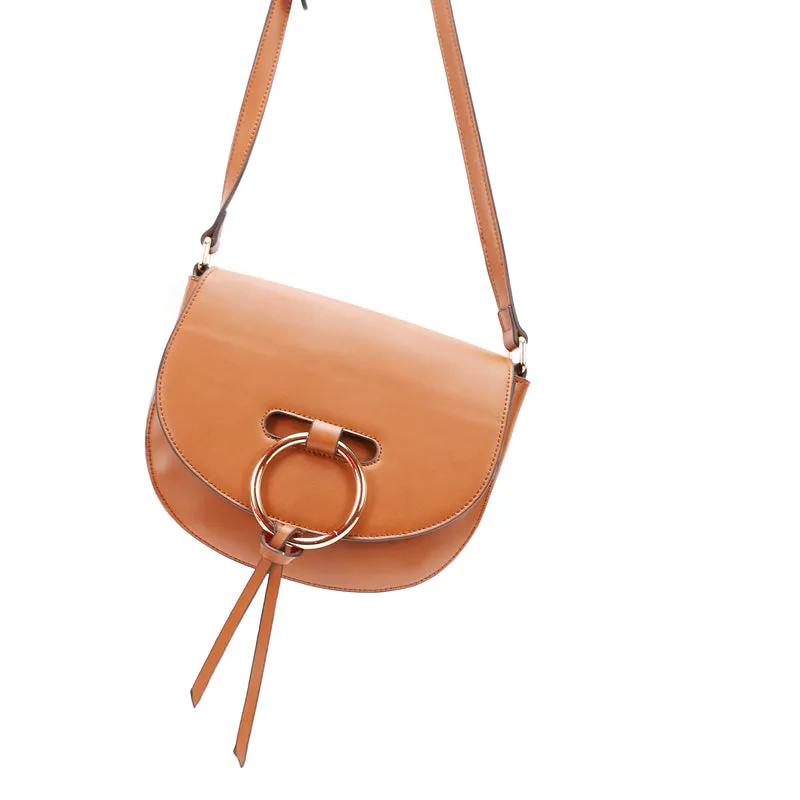 Stylish Saddle LEATHER WOMENs SHOULDER BAGs Purse FOR WOMEN
