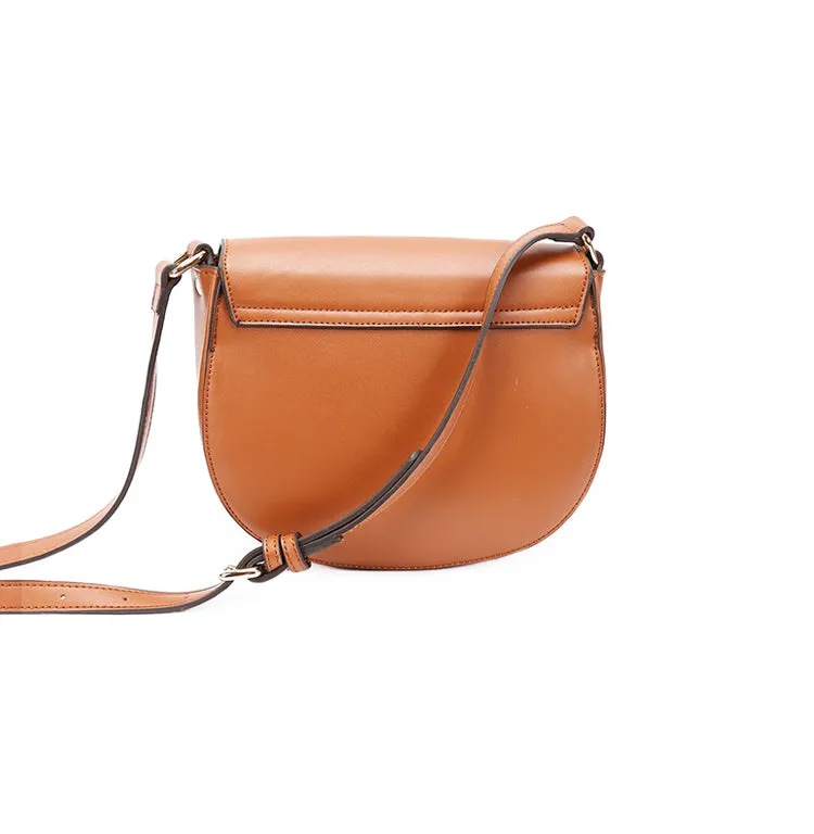 Stylish Saddle LEATHER WOMENs SHOULDER BAGs Purse FOR WOMEN