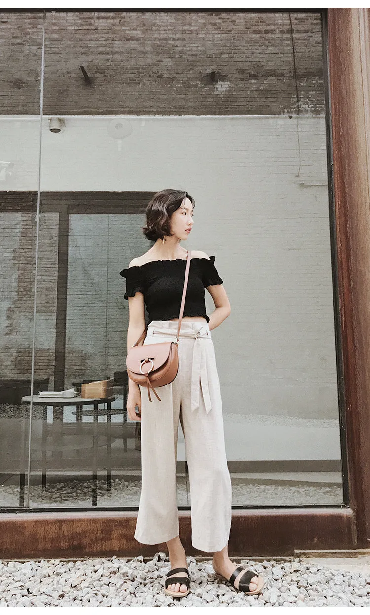 Stylish Saddle LEATHER WOMENs SHOULDER BAGs Purse FOR WOMEN