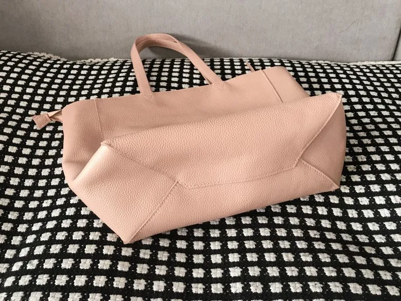 Stylish Womens Brown Leather Tote Bag Shoulder Tote Bag Brown Tote Purse For Women