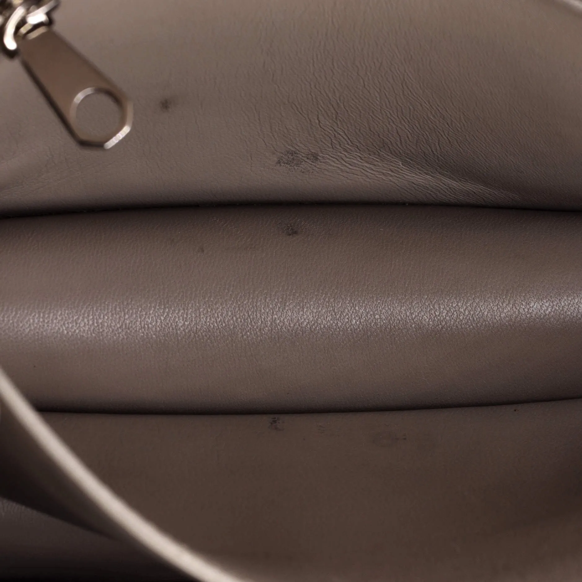 TB Flap Bag Embossed Metallic Leather Small