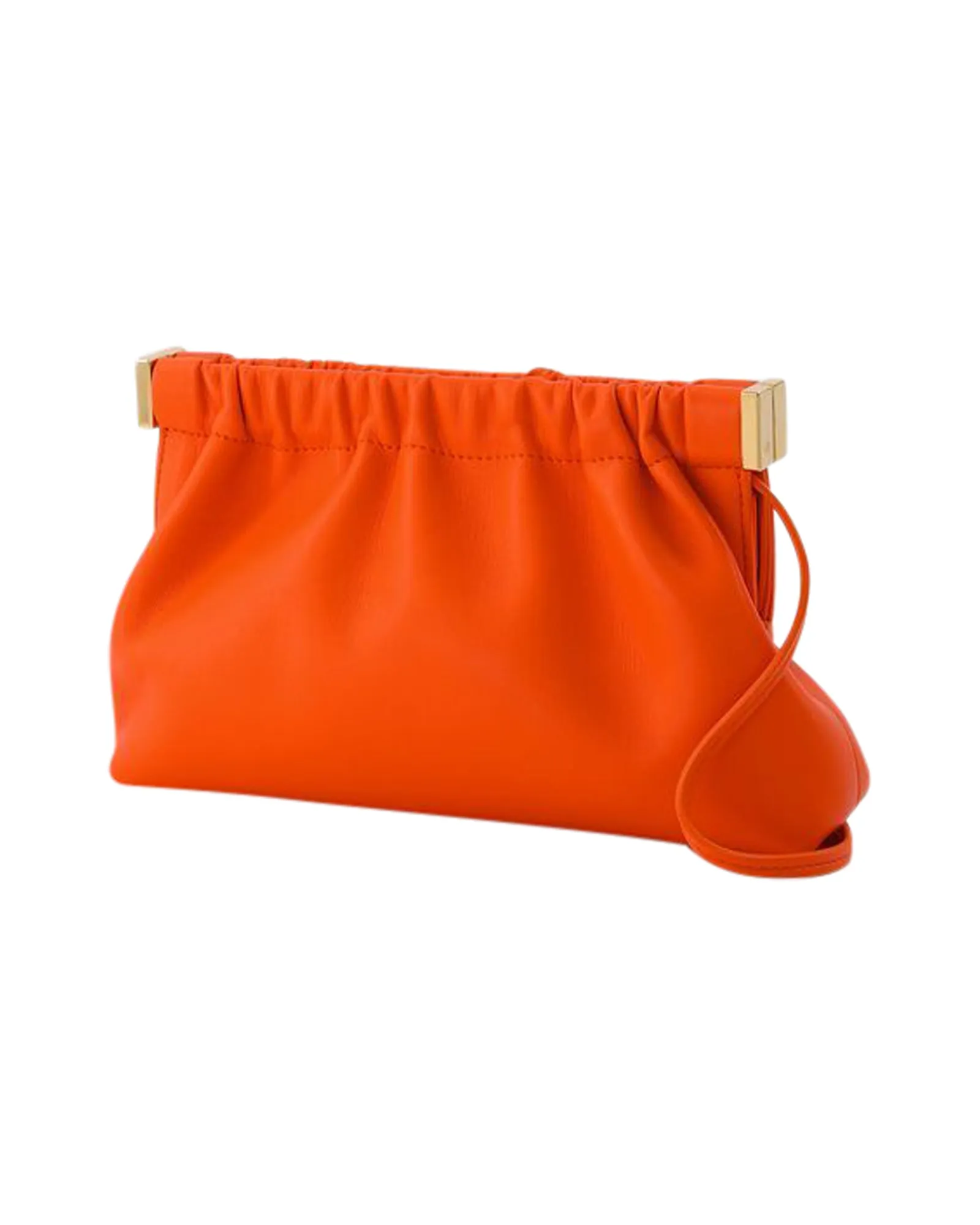 The Bar Mini Should Bag in Orange Vegan Leather