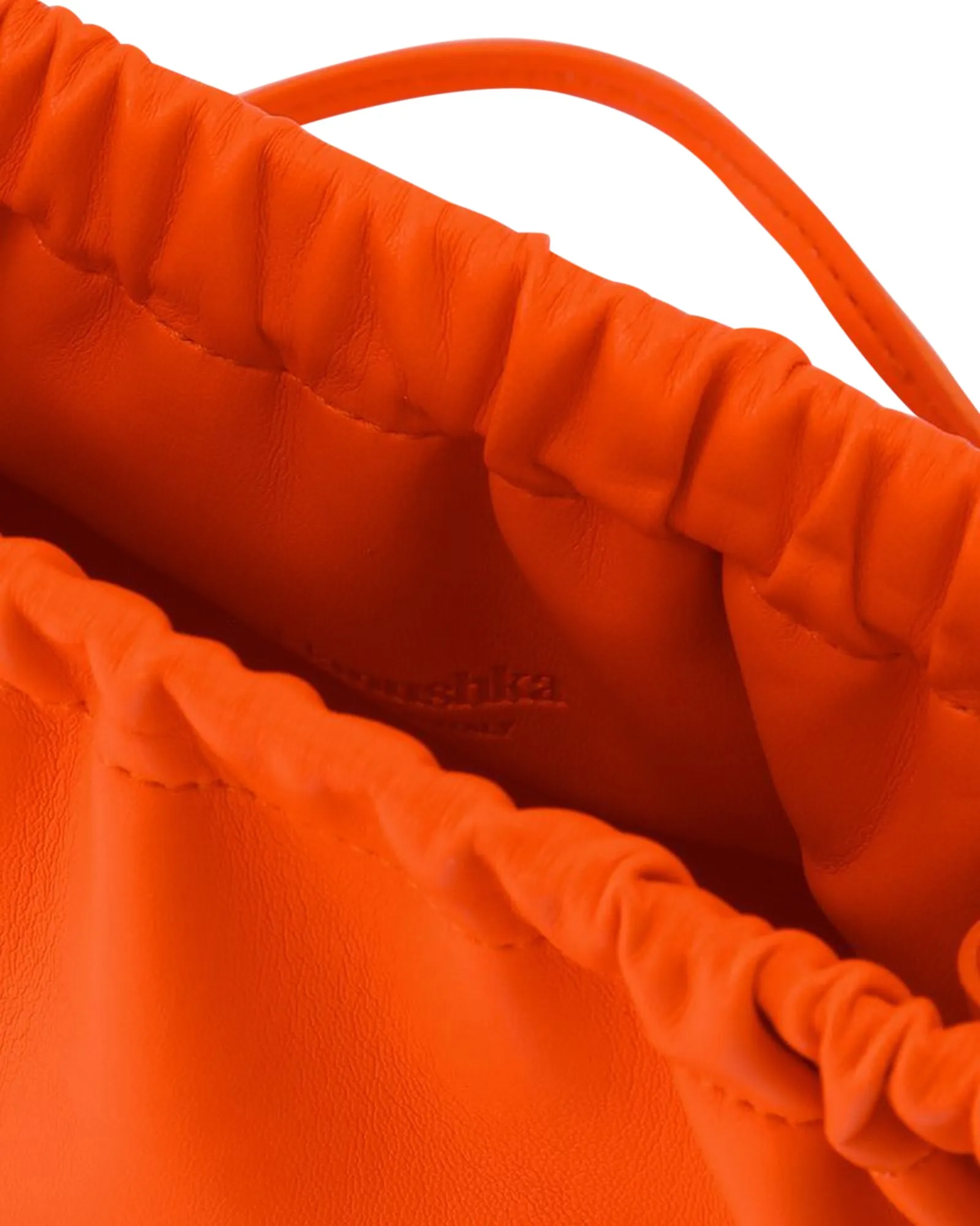 The Bar Mini Should Bag in Orange Vegan Leather