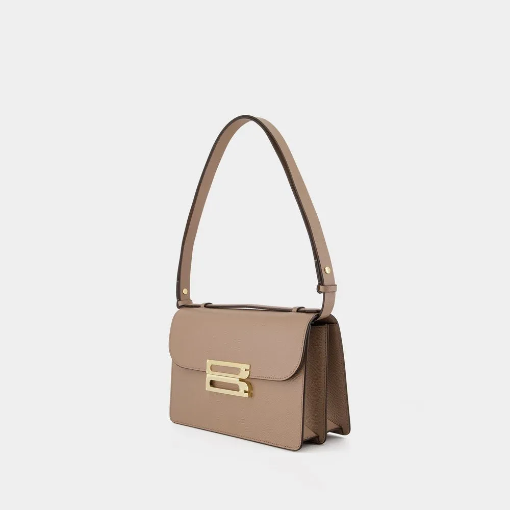 The Dorian Crossbody - Leather - Beige