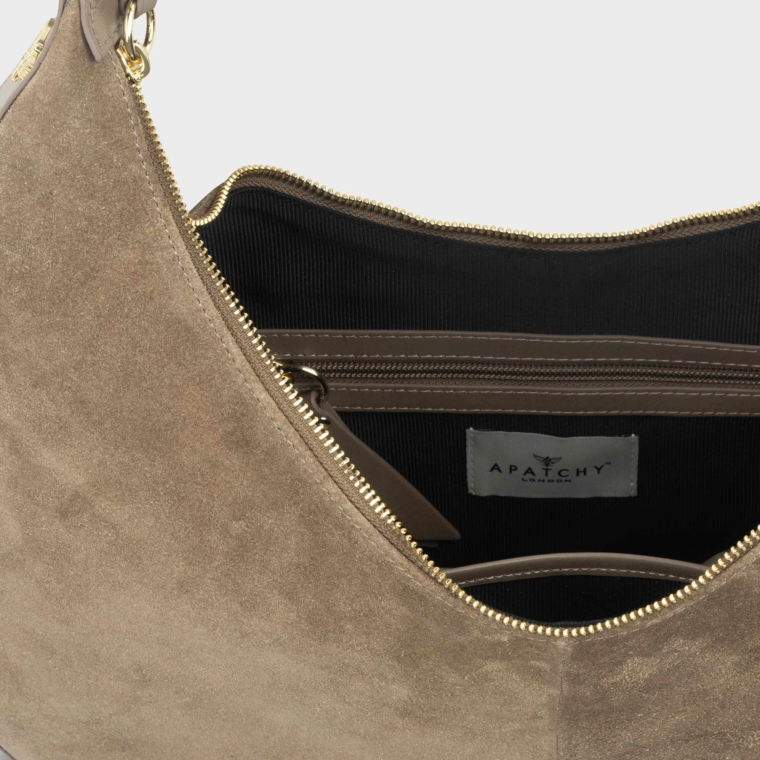 The Nora Olive Suede Bag