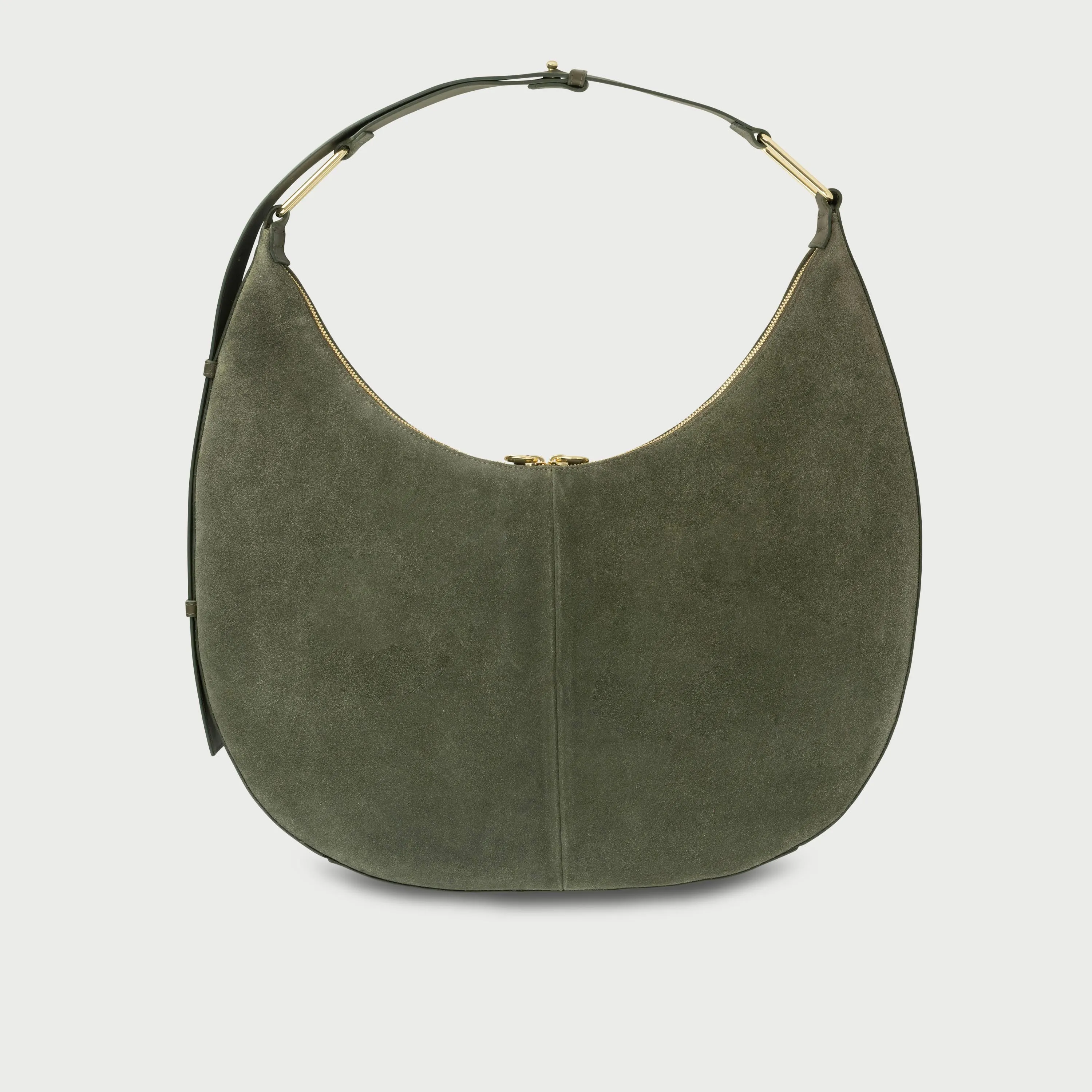 The Nora Olive Suede Bag