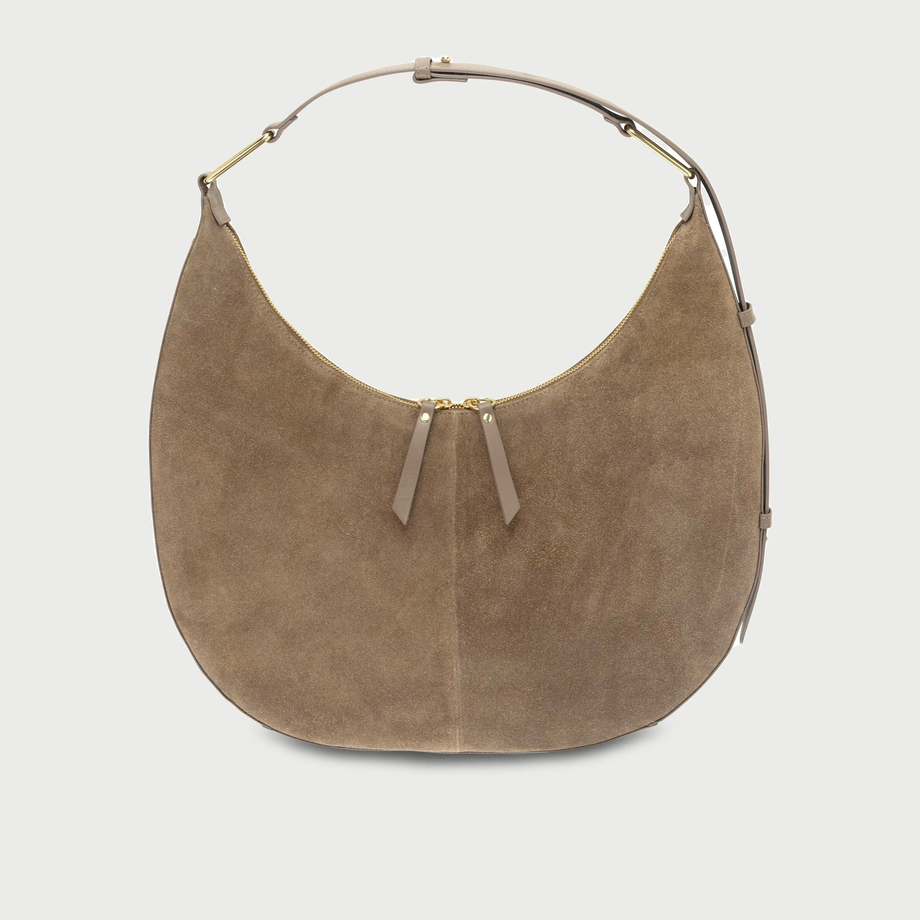 The Nora Olive Suede Bag