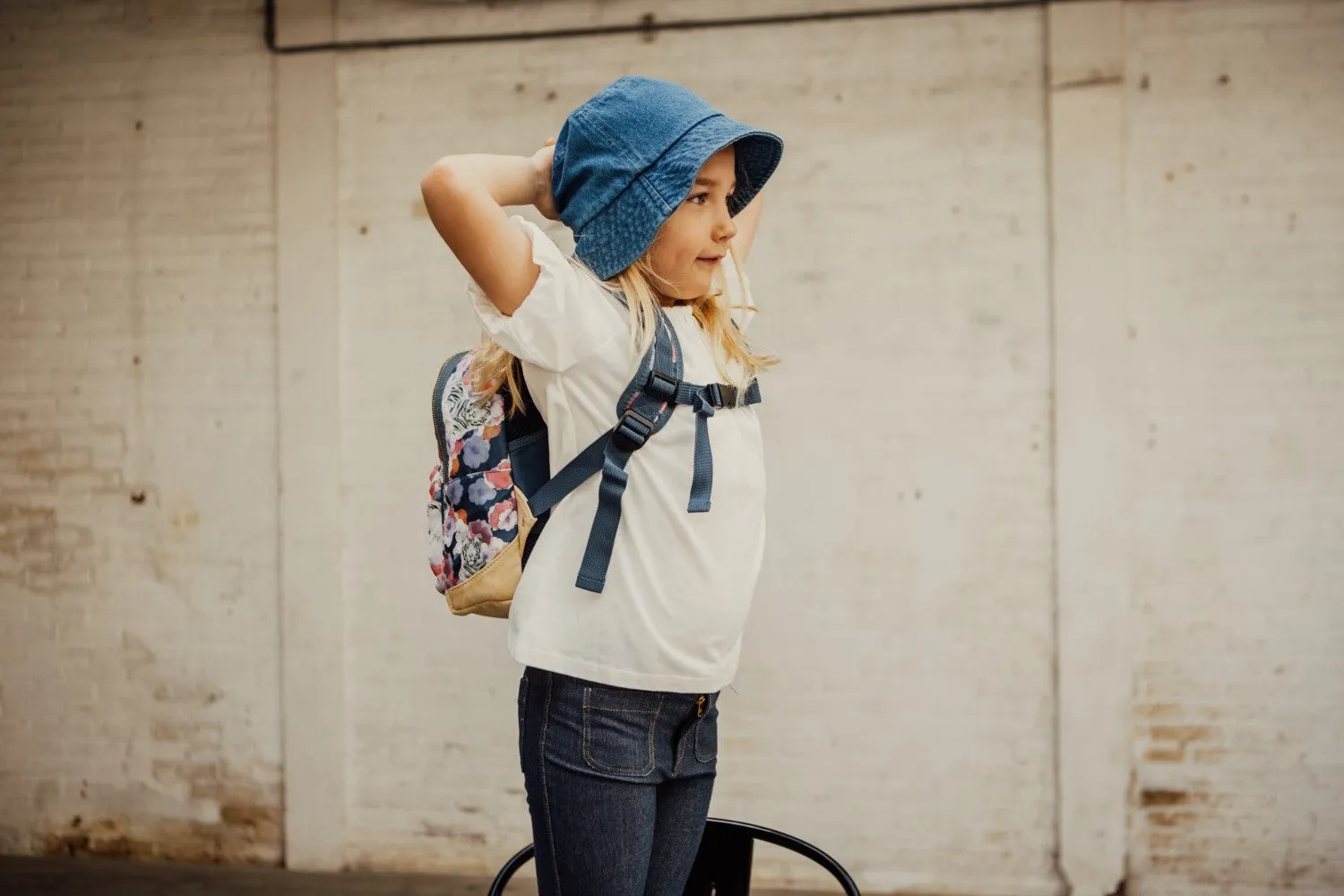 Tiger of Love Backpack S Denim blue