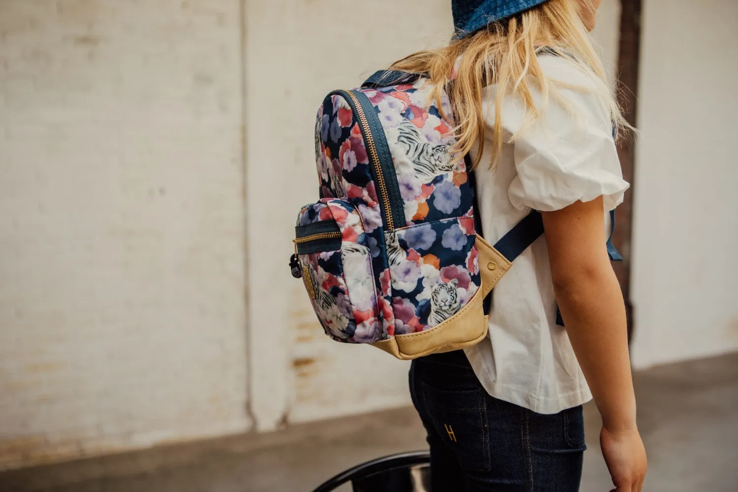 Tiger of Love Backpack S Denim blue