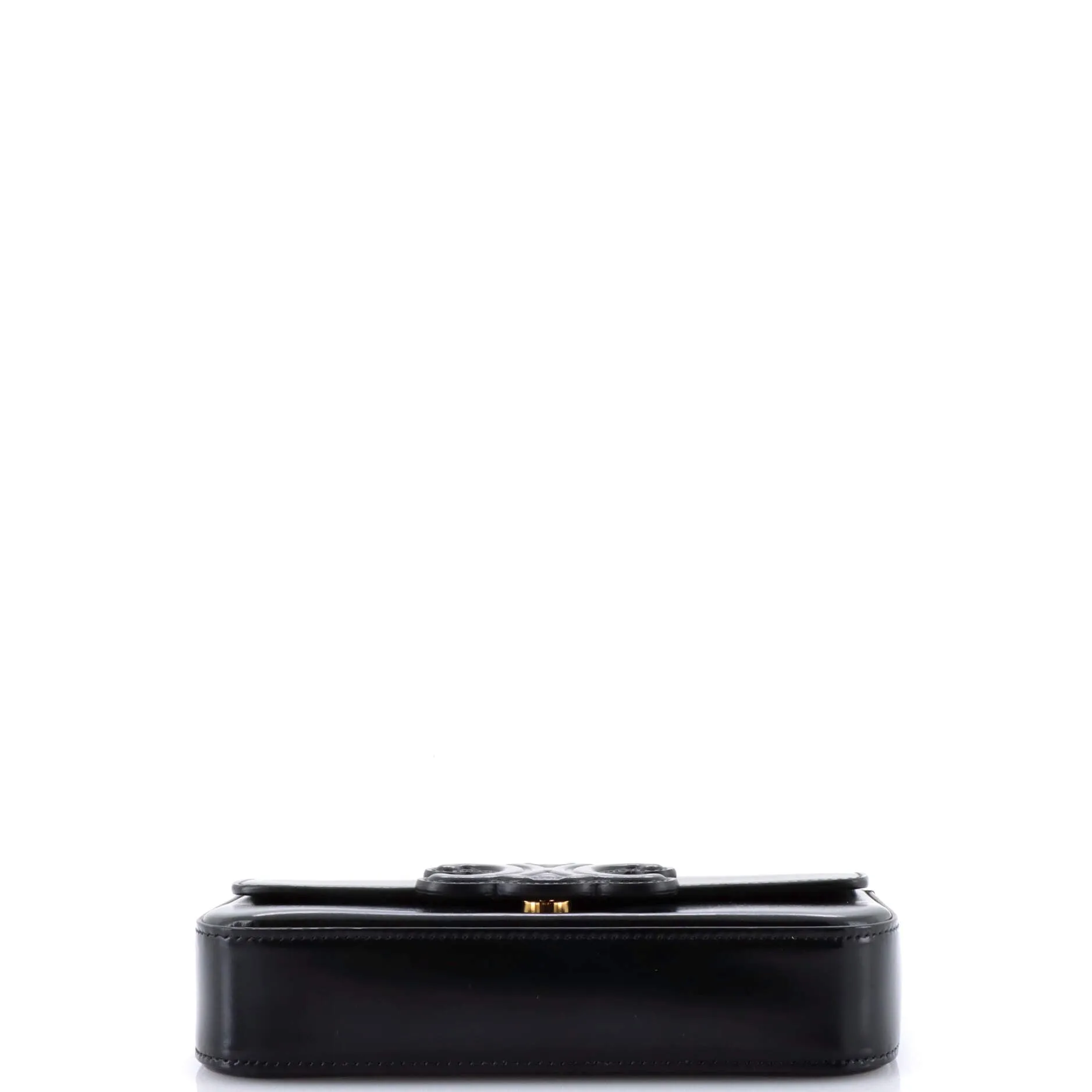 Triomphe Chain Shoulder Bag Leather Small