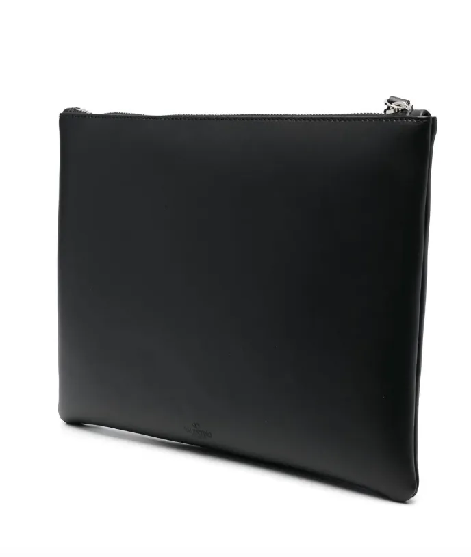 Valentino Garavani VLTN-print clutch bag