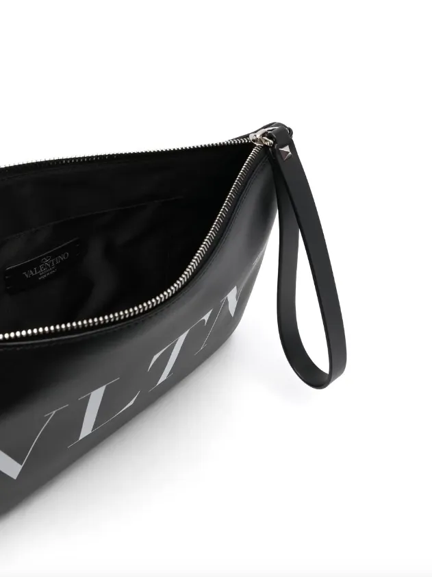Valentino Garavani VLTN-print clutch bag