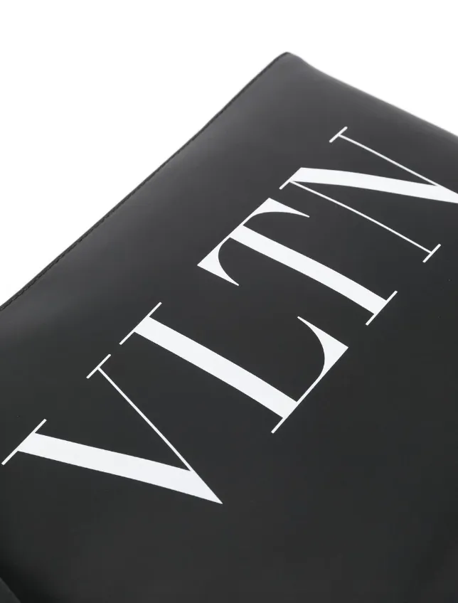Valentino Garavani VLTN-print clutch bag
