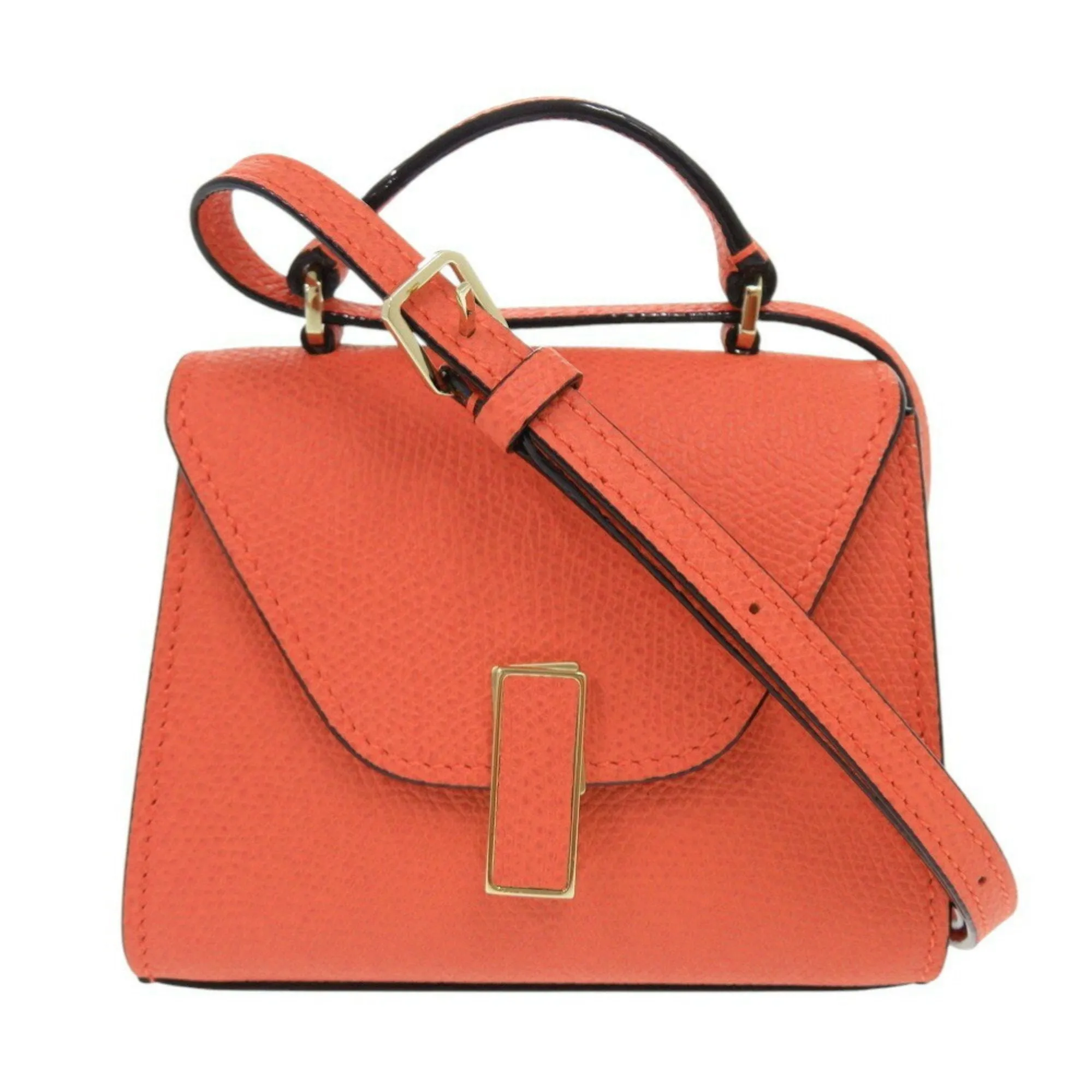 Valextra Leather Handbag Shoulder Bag (Pre-Owned)