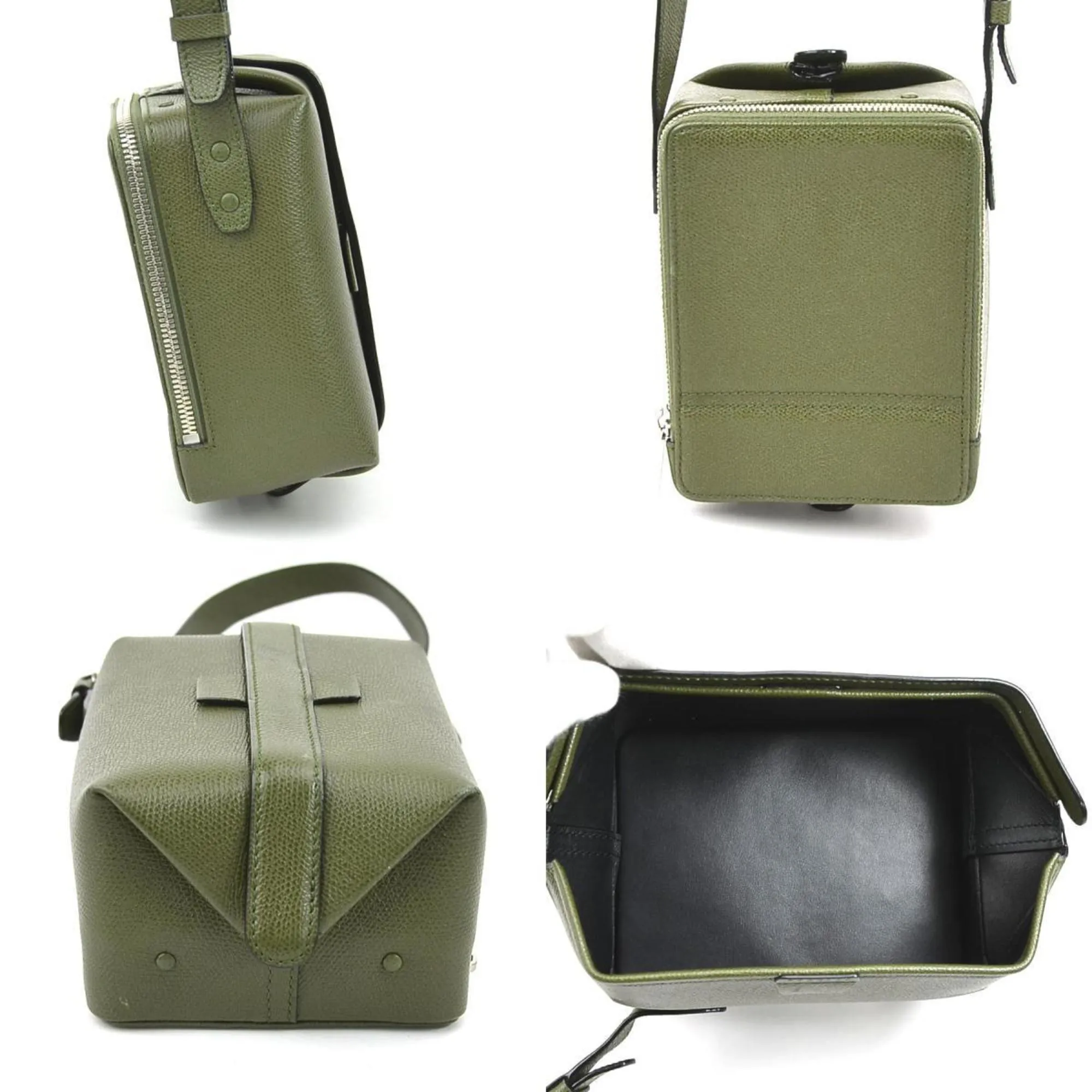 Valextra  Leather Shoulder Bag (Pre-Owned)