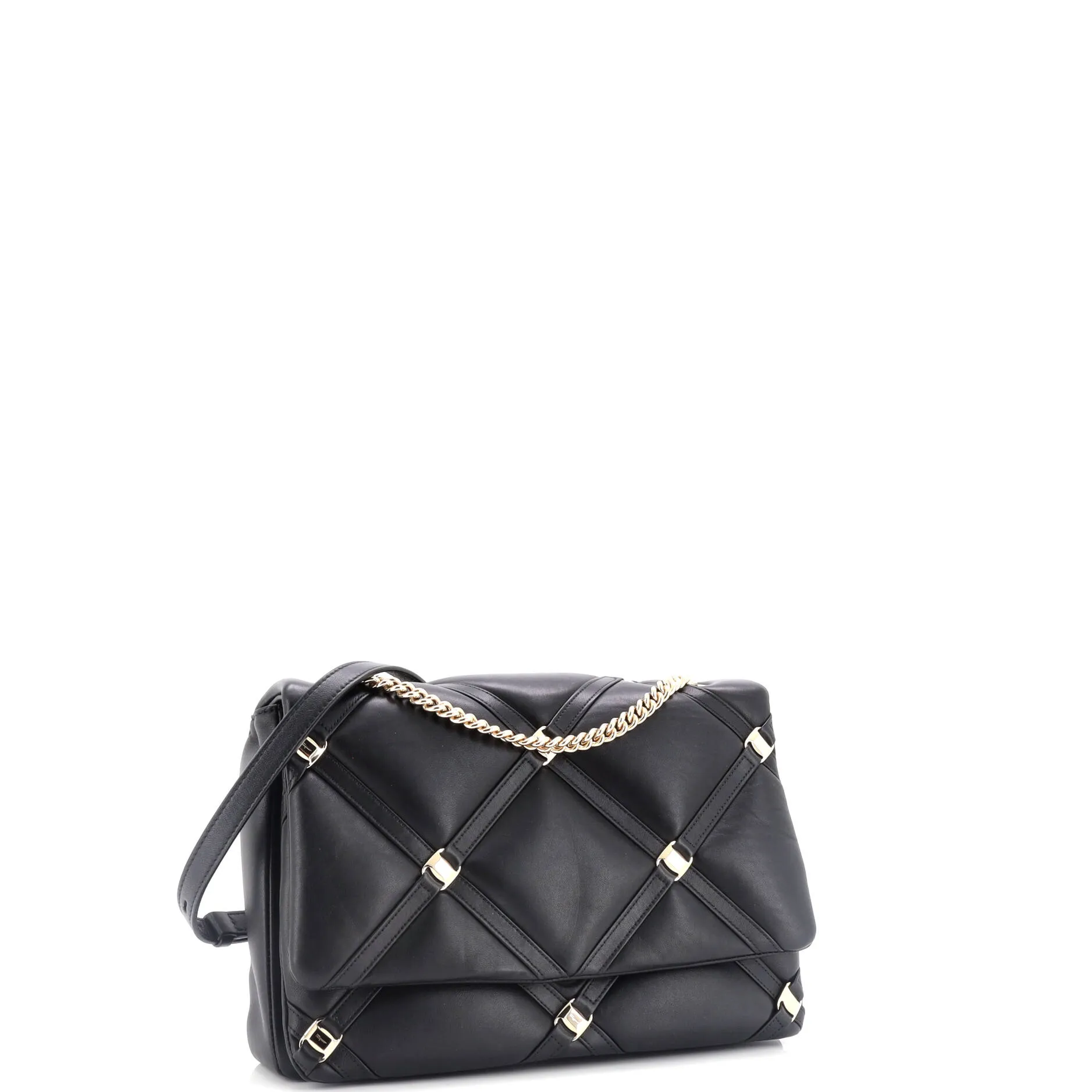 Vara Soft Studs Flap Bag Quilted Leather Small