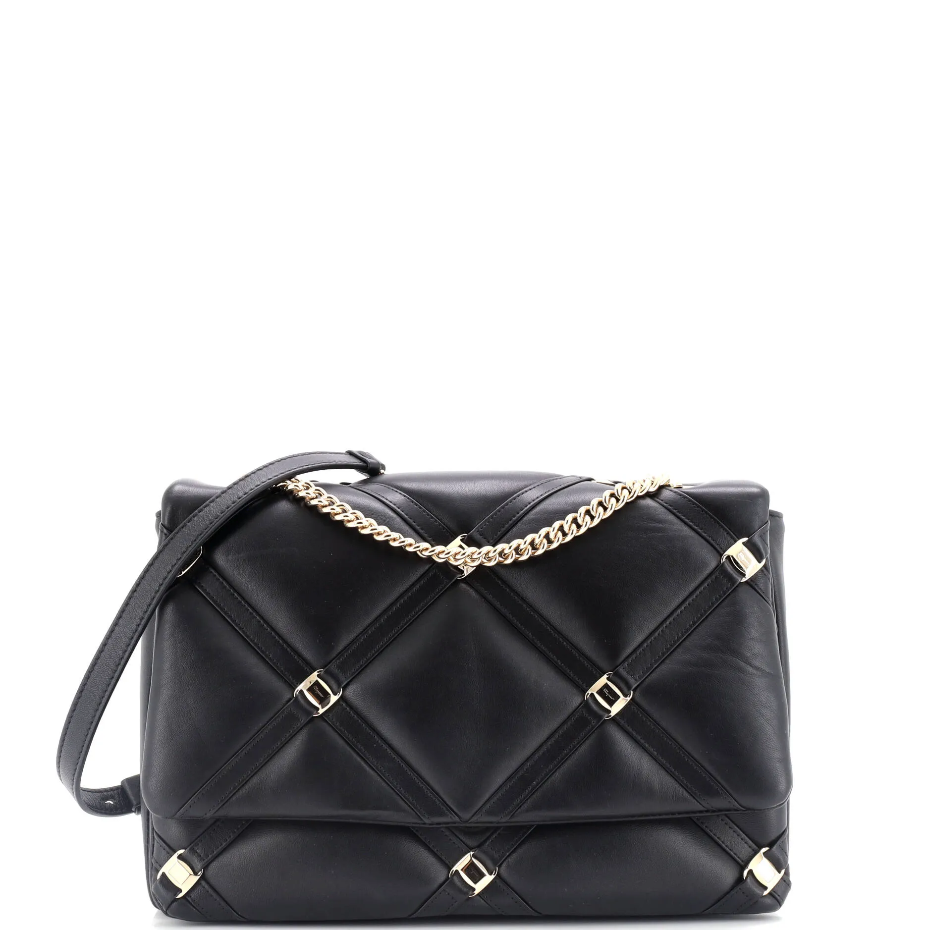 Vara Soft Studs Flap Bag Quilted Leather Small