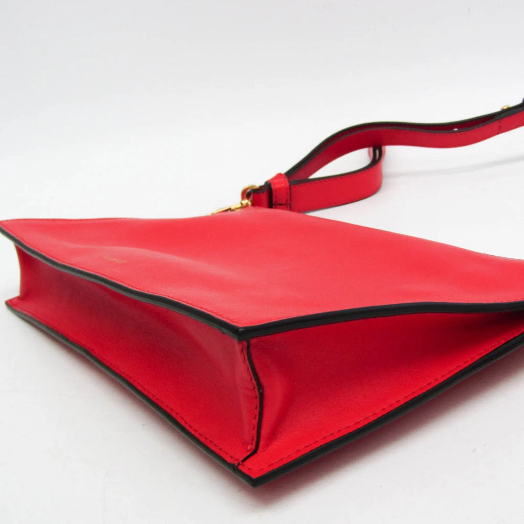 Versace Virtus  Leather Shoulder Bag (Pre-Owned)