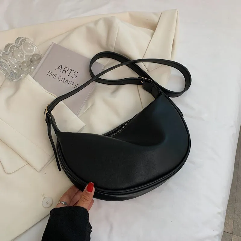 Versatile Dumpling Shoulder Bag: Simple Elegance