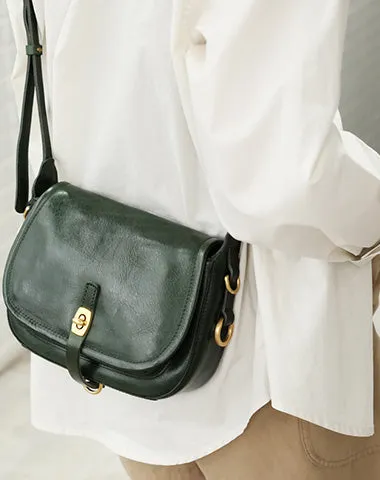 Vintage Coffee Womens Shoulder Bag Crossbody Saddle Bag Crossbody Purse for Ladies