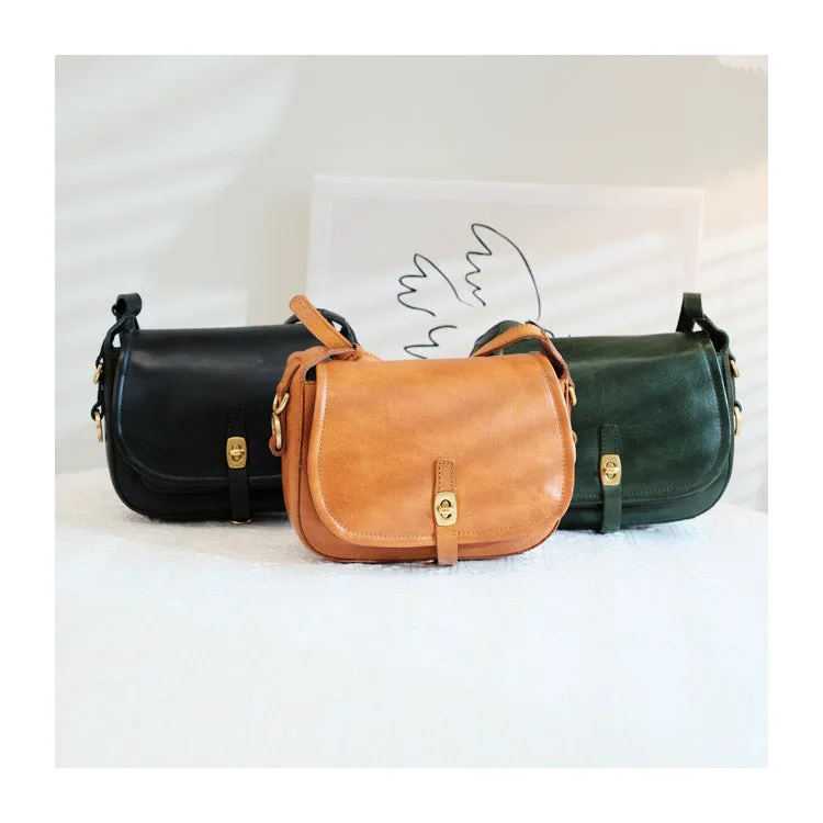 Vintage Coffee Womens Shoulder Bag Crossbody Saddle Bag Crossbody Purse for Ladies