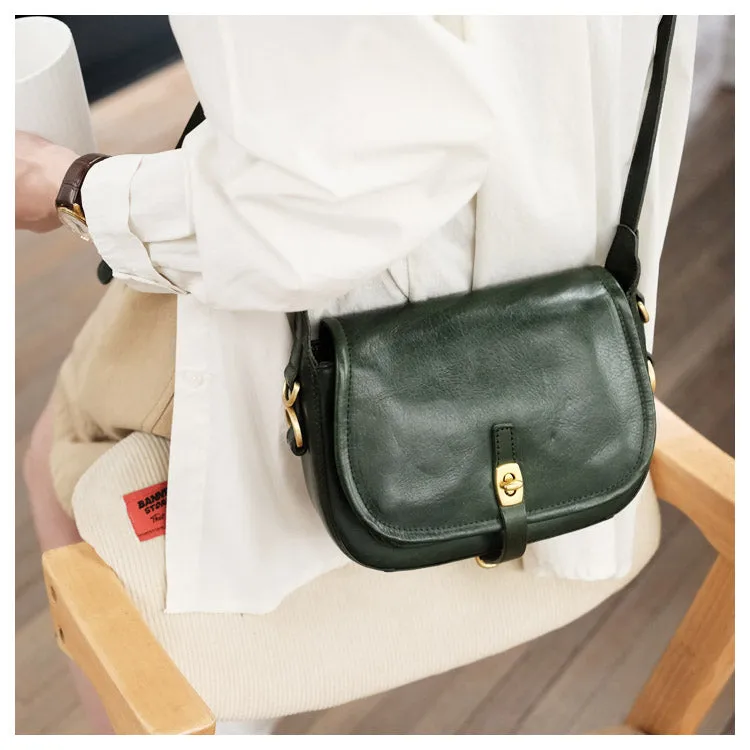Vintage Coffee Womens Shoulder Bag Crossbody Saddle Bag Crossbody Purse for Ladies
